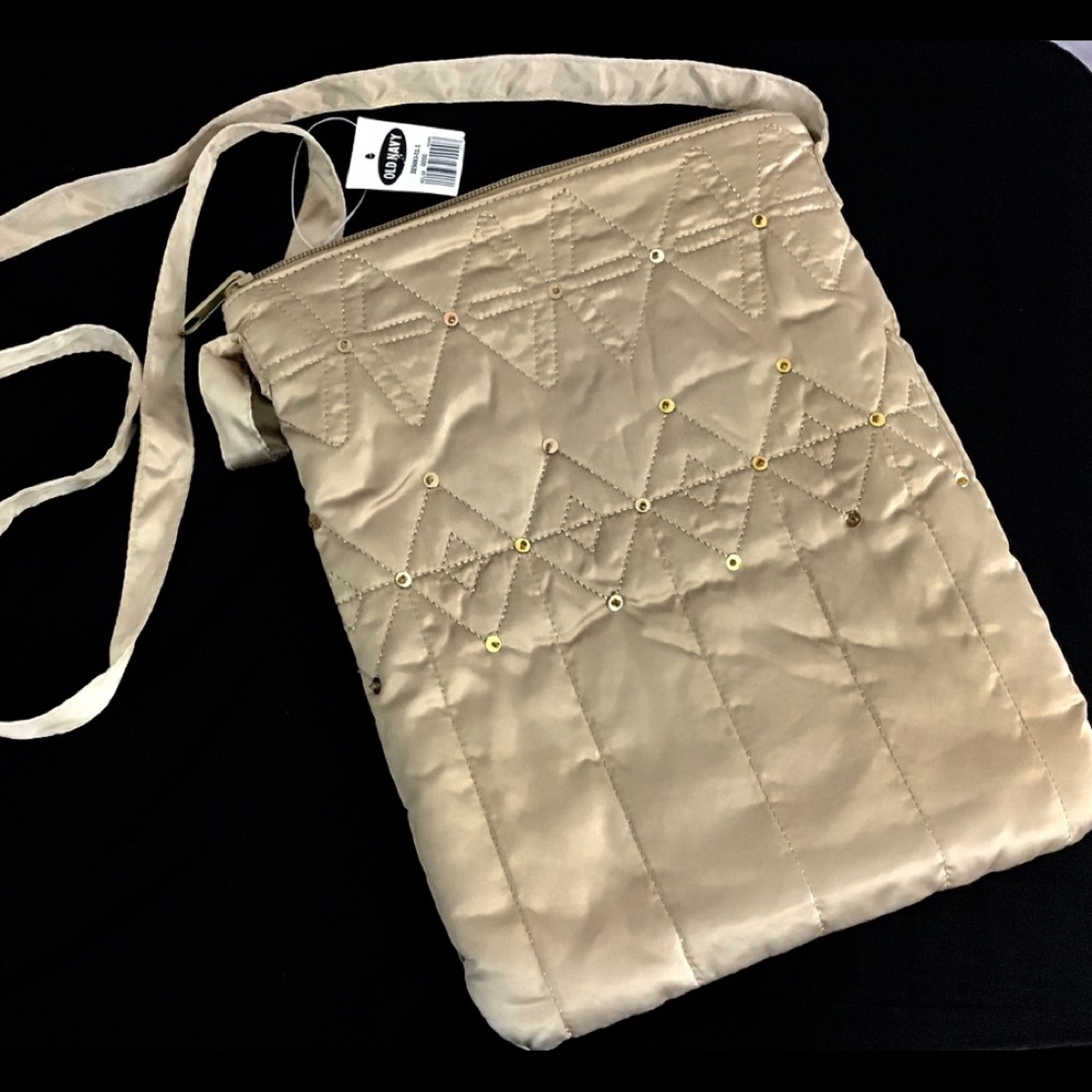 OLD NAVY Crossbody Shoulder Bag NWT Gold Beige